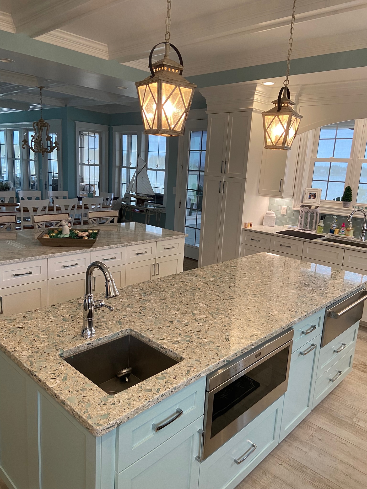 Kitchen cream granite project