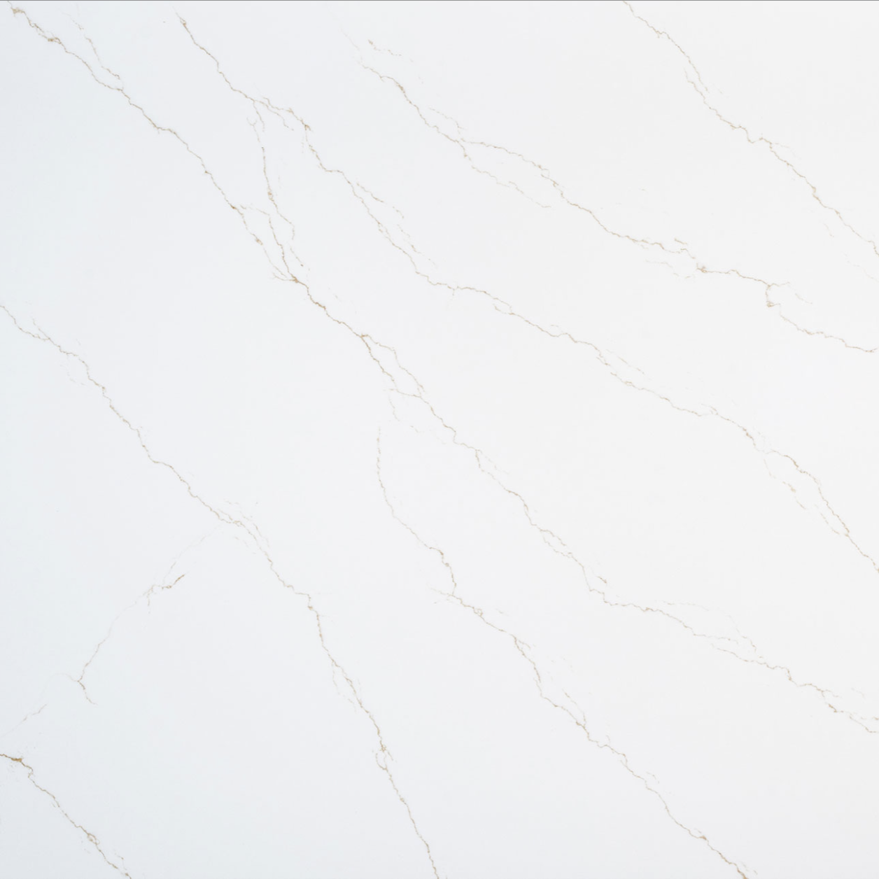 Quartz slab with soft veining